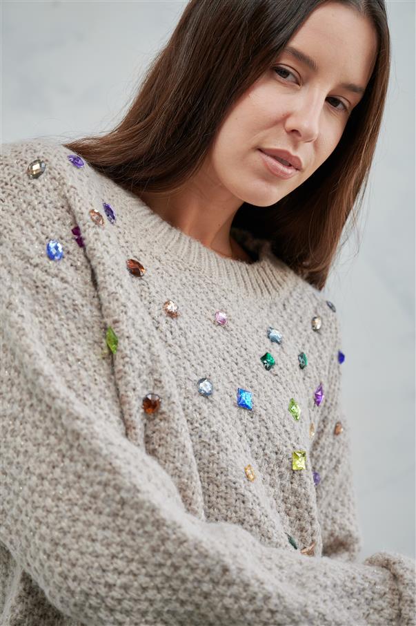 Sweater Wish con Piedras de Colores